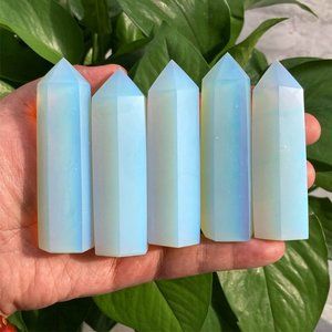 3 ~ 4 inch Blue Opalite Point Obelisk Crystal Tower Decoration Home Decoration